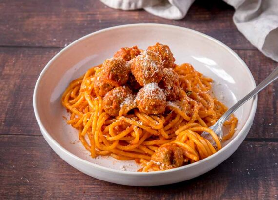 Spaghetti con polpette